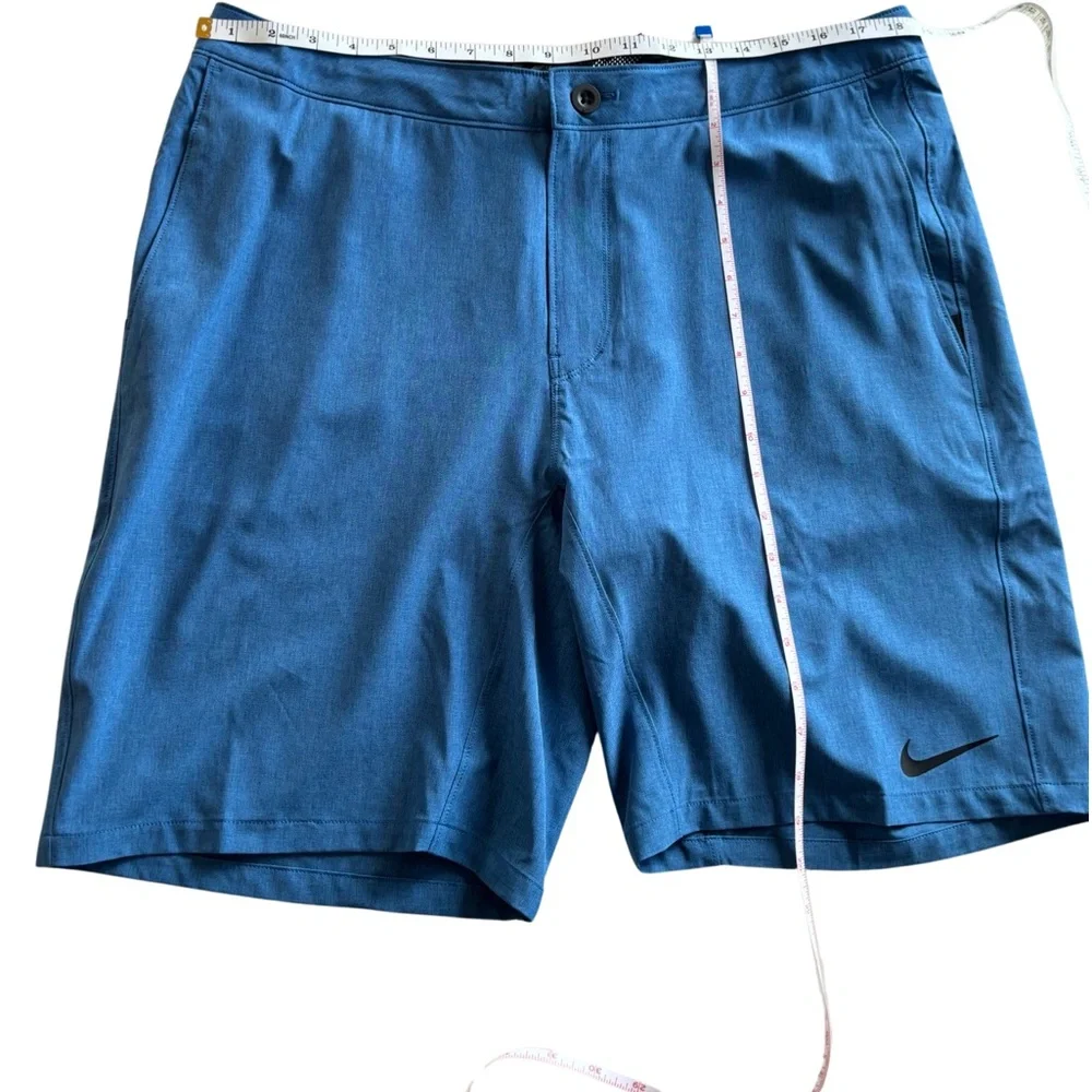 NIKE: Four Way Stretch Swim Trunk in Blue‎